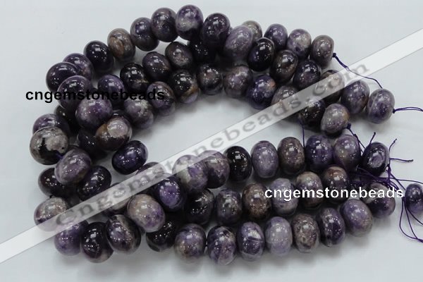 CDA20 15.5 inches 15*20mm rondelle dogtooth amethyst quartz beads