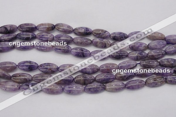 CDA301 15.5 inches 9*18mm oval dyed dogtooth amethyst beads