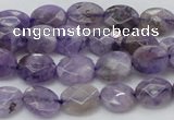 CDA322 15.5 inches 7*9mm faceted oval dyed dogtooth amethyst beads