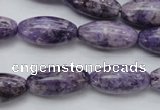 CDA330 15.5 inches 10*20mm rice dyed dogtooth amethyst beads