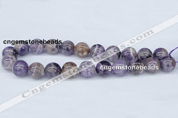 CDA57 15.5 inches 18mm round dogtooth amethyst beads wholesale