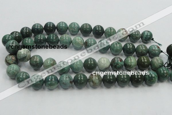 CDB03 15.5 inches 16mm round natural new dragon blood jasper beads