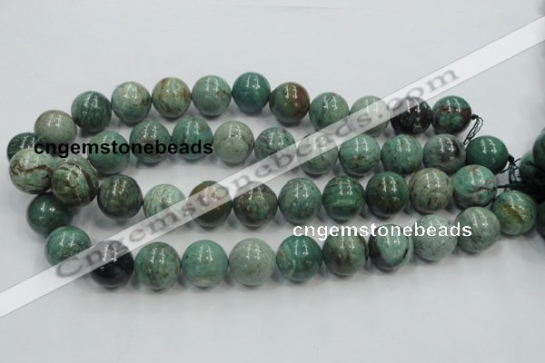 CDB04 15.5 inches 18mm round natural new dragon blood jasper beads