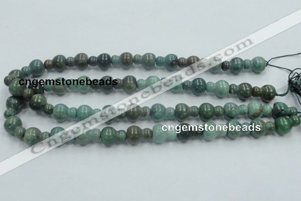 CDB10 15.5 inches 12*16mm calabash natural new dragon blood jasper beads