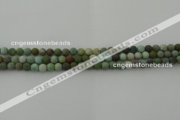 CDB101 15.5 inches 6mm round matte New dragon blood jasper beads