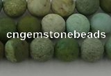 CDB103 15.5 inches 10mm round matte New dragon blood jasper beads