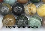 CDB111 15 inches 8mm round new dragon blood jasper beads