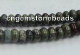 CDB201 15.5 inches 5*8mm rondelle natural dragon blood jasper beads