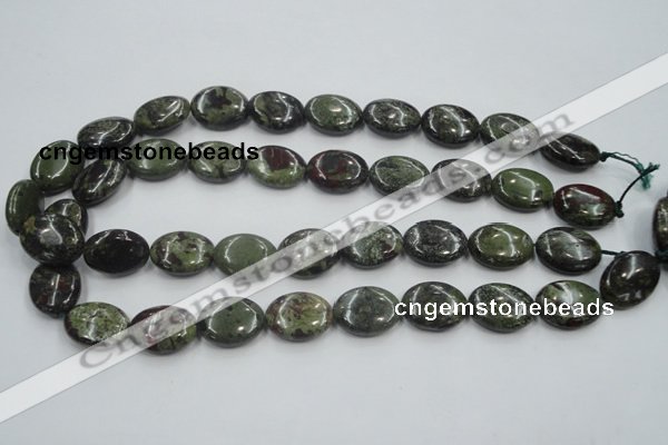 CDB212 15.5 inches 15*20mm oval natural dragon blood jasper beads