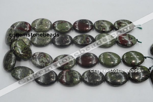 CDB214 15.5 inches 22*30mm oval natural dragon blood jasper beads