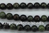 CDB229 15.5 inches 8mm round natural dragon blood jasper beads