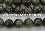 CDB231 15.5 inches 12mm round natural dragon blood jasper beads