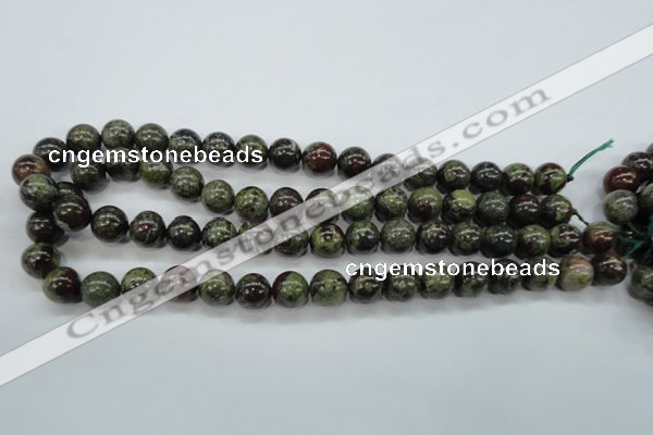 CDB231 15.5 inches 12mm round natural dragon blood jasper beads