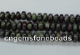 CDB233 15.5 inches 4*6mm rondelle natural dragon blood jasper beads