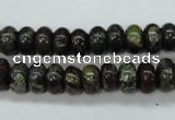 CDB234 15.5 inches 6*10mm rondelle natural dragon blood jasper beads