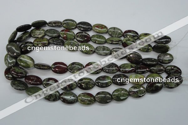 CDB238 15.5 inches 13*18mm oval natural dragon blood jasper beads