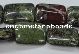 CDB244 15.5 inches 18*25mm rectangle natural dragon blood jasper beads