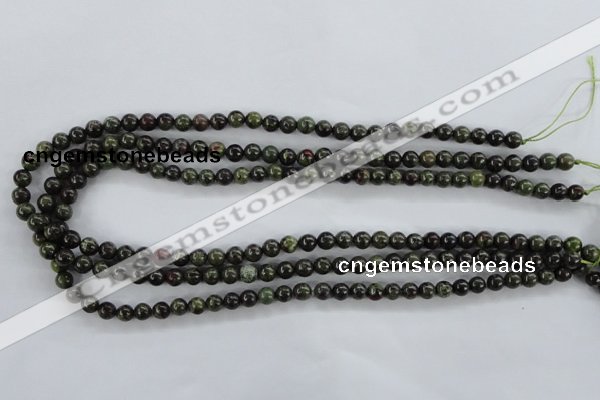 CDB250 15.5 inches 6mm round natural dragon blood jasper beads