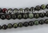 CDB251 15.5 inches 8mm round natural dragon blood jasper beads