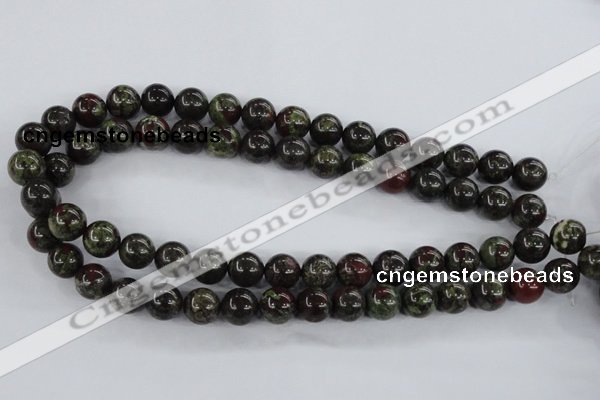 CDB254 15.5 inches 14mm round natural dragon blood jasper beads