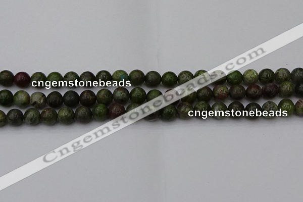 CDB300 15.5 inches 4mm round dragon blood jasper beads wholesale