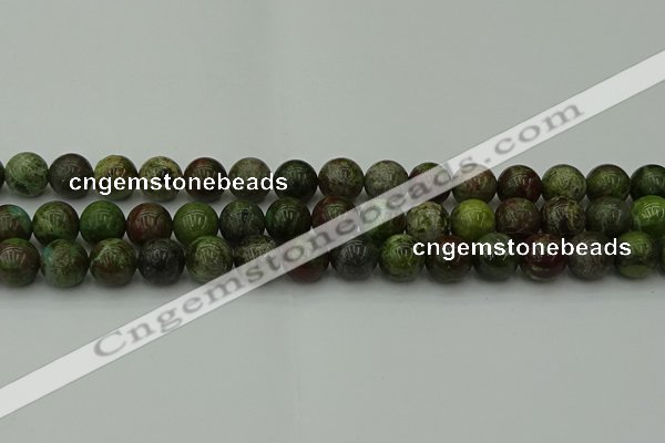 CDB303 15.5 inches 10mm round dragon blood jasper beads wholesale