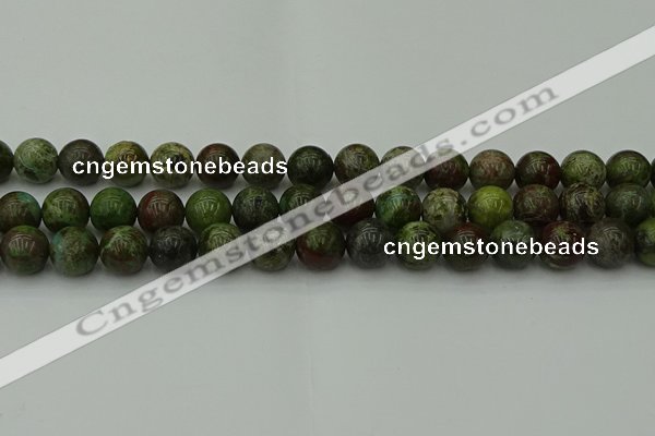 CDB304 15.5 inches 12mm round dragon blood jasper beads wholesale