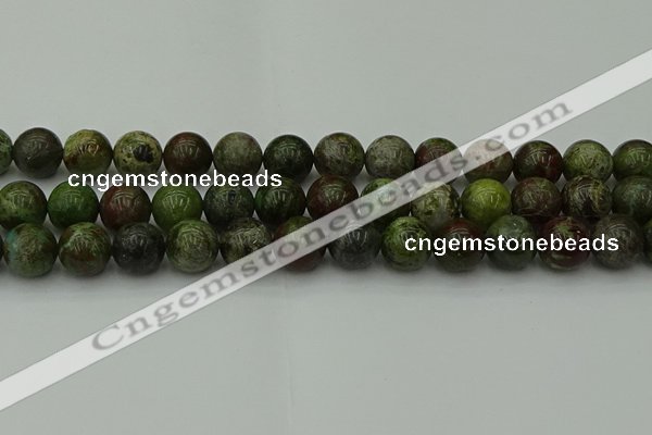 CDB305 15.5 inches 14mm round dragon blood jasper beads wholesale