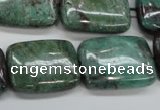 CDB31 15.5 inches 18*25mm rectangle new dragon blood jasper beads