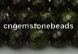 CDB314 15.5 inches 12mm faceted round dragon blood jasper beads