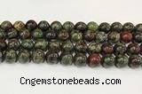 CDB344 15.5 inches 12mm round dragon blood jasper beads wholesale