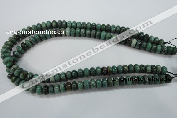 CDB39 15.5 inches 6*10mm rondelle new dragon blood jasper beads