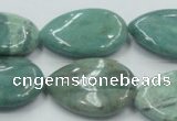 CDB45 15.5 inches 18*25mm flat teardrop new dragon blood jasper beads