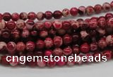 CDE01 15.5 inches 4mm round dyed sea sediment jasper beads