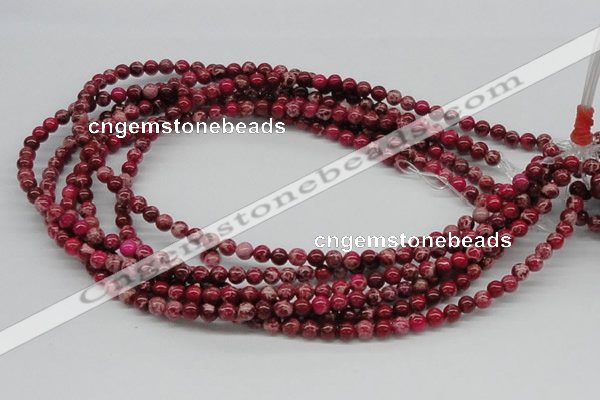 CDE02 15.5 inches 6mm round dyed sea sediment jasper beads