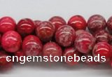 CDE04 15.5 inches 10mm round dyed sea sediment jasper beads