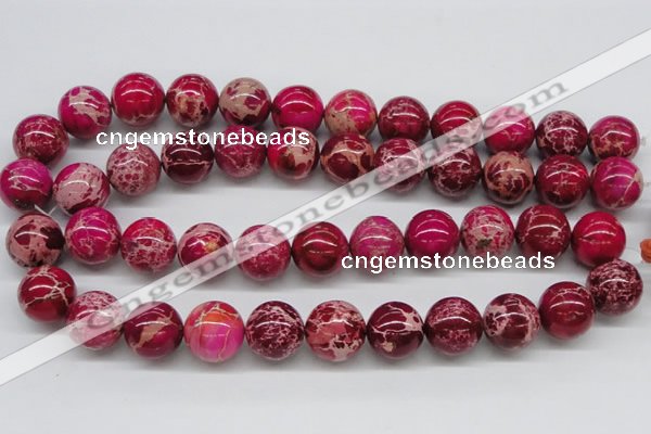 CDE05 15.5 inches 18mm round dyed sea sediment jasper beads