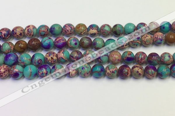 CDE1057 15.5 inches 8mm round sea sediment jasper beads wholesale