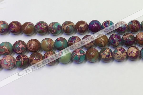 CDE1059 15.5 inches 12mm round sea sediment jasper beads wholesale