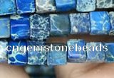 CDE1204 15.5 inches 4.5mm - 5mm cube sea sediment jasper beads