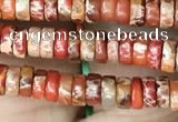 CDE1220 15.5 inches 2.5*4mm heishi sea sediment jasper beads