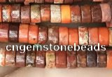 CDE1221 15.5 inches 2.5*4mm heishi sea sediment jasper beads