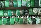 CDE1227 15.5 inches 2.5*4mm heishi sea sediment jasper beads