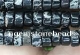 CDE1238 15.5 inches 3*6mm heishi sea sediment jasper beads