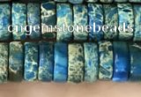 CDE1241 15.5 inches 3*8mm heishi sea sediment jasper beads