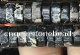 CDE1242 15.5 inches 3*8mm heishi sea sediment jasper beads