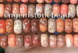 CDE1250 15.5 inches 2.5*4mm rondelle sea sediment jasper beads