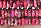 CDE1253 15.5 inches 2.5*4mm rondelle sea sediment jasper beads