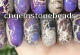 CDE1290 15.5 inches 6*12mm rondelle sea sediment jasper beads