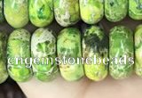 CDE1291 15.5 inches 6*12mm rondelle sea sediment jasper beads